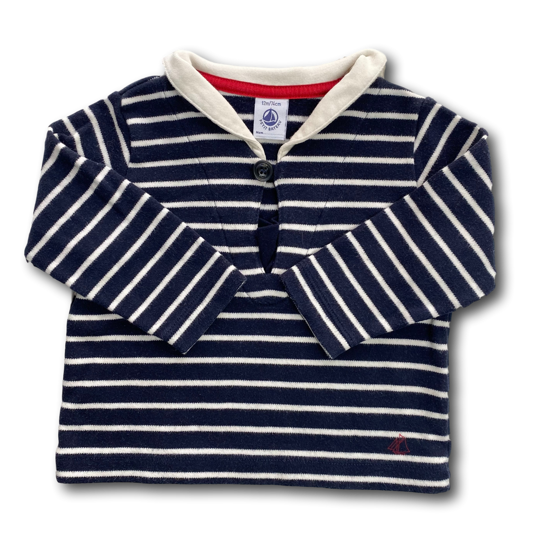 T-shirt manches longues Petit Bateau (12 mois, 74cm)