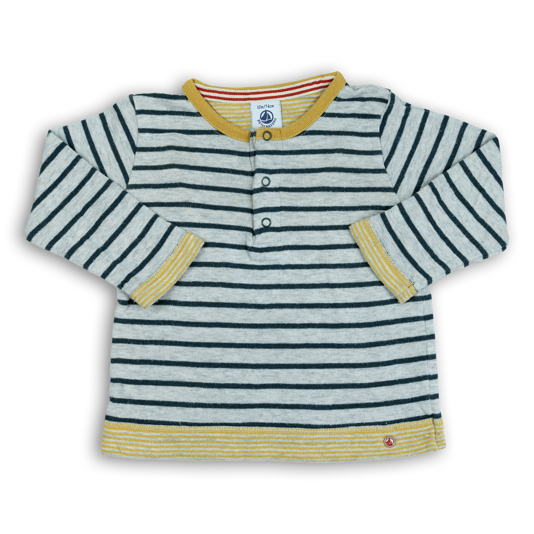 T-shirt manches longues Petit Bateau (12 mois, 74cm)